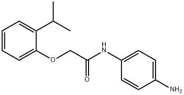N-(4-Aminophenyl)-2-(2-isopropylphenoxy)acetamide Structural