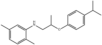 N-[2-(4-Isopropylphenoxy)propyl]-2,5-dimethylaniline Structural