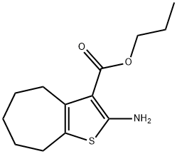 Propyl 2-amino-5,6,7,8-tetrahydro-4H-cyclohepta-[b]thiophene-3-carboxylate