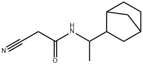 N-(1-bicyclo[2.2.1]hept-2-ylethyl)-2-cyanoacetamide Structural