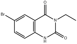 6-bromo-3-ethyl-2,4(1H,3H)-quinazolinedione Structural