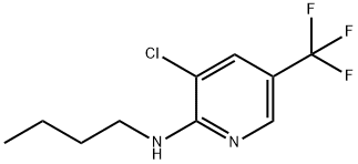 N-Butyl-3-chloro-5-(trifluoromethyl)-2-pyridinamine Structural