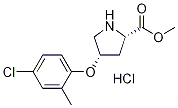 Methyl (2S,4S)-4-(4-chloro-2-methylphenoxy)-2-pyrrolidinecarboxylate hydrochloride Structural
