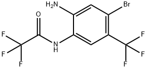 N-[2-Amino-4-bromo-5-(trifluoromethyl)phenyl]-2,2,2-trifluoroacetamide Structural