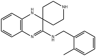 N-(2-Methylbenzyl)-1'H-spiro[piperidine-4,2'-quinoxalin]-3'-amine Structural