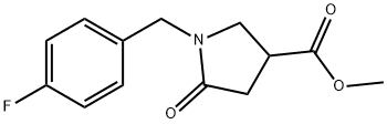 Methyl 1-(4-fluorobenzyl)-5-oxopyrrolidine-3-carboxylate Structural