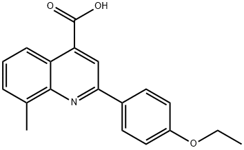 2-(4-ETHOXYPHENYL)-8-METHYLQUINOLINE-4-CARBOXYLICACID Structural