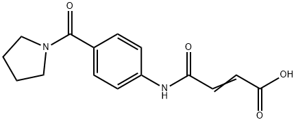 (E)-4-OXO-4-[4-(1-PYRROLIDINYLCARBONYL)ANILINO]-2-BUTENOIC ACID Structural