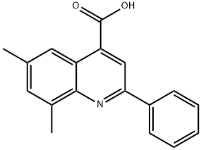 6,8-DIMETHYL-2-PHENYLQUINOLINE-4-CARBOXYLIC ACID Structural