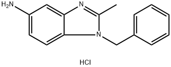 1-BENZYL-2-METHYL-1H-BENZOIMIDAZOL-5-YLAMINEDIHYDROCHLORIDE Structural