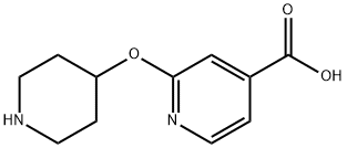 2-(piperidin-4-yloxy)isonicotinic acid Structural