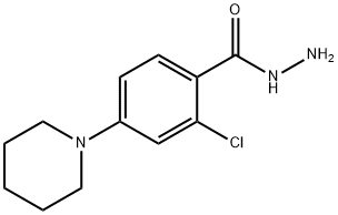 2-chloro-4-piperidinobenzenecarbohydrazide Structural