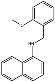 N-(2-Methoxybenzyl)-1-naphthalenamine Structural