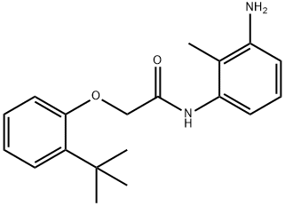 N-(3-Amino-2-methylphenyl)-2-[2-(tert-butyl)-phenoxy]acetamide Structural