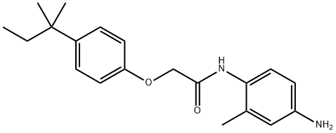 N-(4-Amino-2-methylphenyl)-2-[4-(tert-pentyl)-phenoxy]acetamide Structural