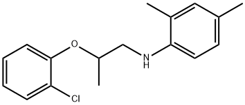 N-[2-(2-Chlorophenoxy)propyl]-2,4-dimethylaniline Structural