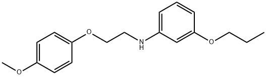N-[2-(4-Methoxyphenoxy)ethyl]-3-propoxyaniline Structural