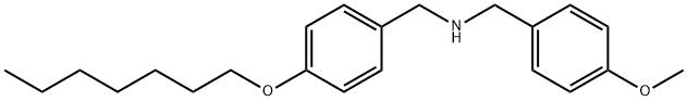 N-[4-(Heptyloxy)benzyl](4-methoxyphenyl)-methanamine Structural