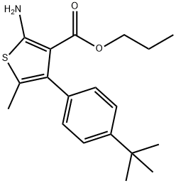 Propyl 2-amino-4-(4-tert-butylphenyl)-5-methylthiophene-3-carboxylate