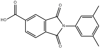 2-(3,5-dimethylphenyl)-1,3-dioxoisoindoline-5-carboxylic acid Structural