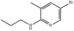 N-(5-Bromo-3-methyl-2-pyridinyl)-N-propylamine Structural