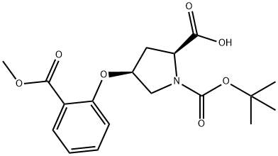 (2S,4S)-1-(tert-Butoxycarbonyl)-4-[2-(methoxy-carbonyl)phenoxy]-2-pyrrolidinecarboxylic acid