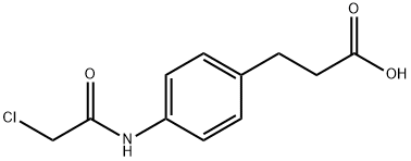 N-Chloroacetyl-4-aminophenylpropionic acid Structural