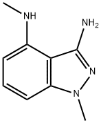 N4,1-Dimethyl-1H-indazole-3,4-diamine Structural