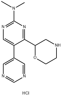 Dimethyl-(4-morpholin-2-yl-[5,5']bipyrimidinyl-2-yl)-amine hydrochloride Structural