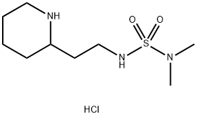 N,N-Dimethyl-N'-(2-piperidin-2-ylethyl) sulfamide hydrochloride Structural