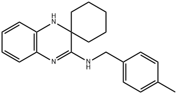 N-(4-Methylbenzyl)-1'H-spiro[cyclohexane-1,2'-quinoxalin]-3'-amine Structural