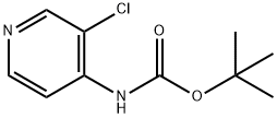 tert-Butyl 3-chloropyridin-4-ylcarbamate Structural