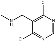 N-[(4,6-Dichloropyrimidin-5-yl)methyl]-N-methylamine Structural