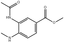 Methyl 3-acetamido-4-(methylamino)benzoate Structural