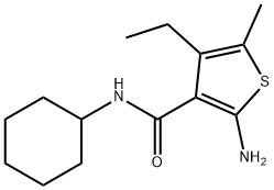 2-AMINO-N-CYCLOHEXYL-4-ETHYL-5-METHYLTHIOPHENE-3-CARBOXAMIDE