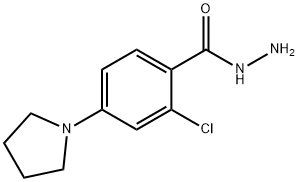 2-chloro-4-(1-pyrrolidinyl)benzenecarbohydrazide Structural