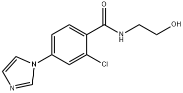 2-chloro-N-(2-hydroxyethyl)-4-(1H-imidazol-1-yl)benzenecarboxamide