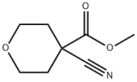 methyl 4-cyanotetrahydro-2H-pyran-4-carboxylate Structural