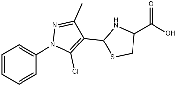 2-(5-Chloro-3-methyl-1-phenyl-1H-pyrazol-4-yl)-1,3-thiazolidine-4-carboxylic acid