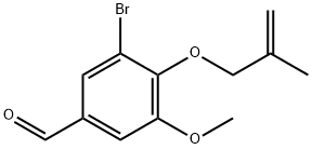 3-Bromo-5-methoxy-4-[(2-methylprop-2-enyl)oxy]-benzaldehyde Structural