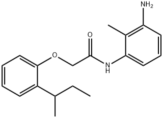 N-(3-Amino-2-methylphenyl)-2-[2-(sec-butyl)-phenoxy]acetamide Structural