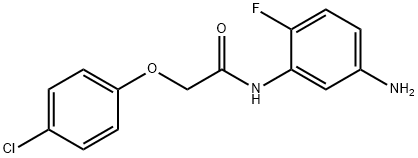 N-(5-Amino-2-fluorophenyl)-2-(4-chlorophenoxy)-acetamide Structural