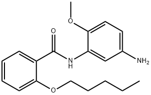 N-(5-Amino-2-methoxyphenyl)-2-(pentyloxy)benzamide Structural
