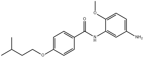N-(5-Amino-2-methoxyphenyl)-4-(isopentyloxy)-benzamide Structural