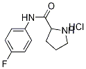 N-(4-Fluorophenyl)-2-pyrrolidinecarboxamidehydrochloride Structural