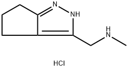 N-Methyl-1-(2,4,5,6-tetrahydrocyclopenta[c]-pyrazol-3-yl)methanamine dihydrochloride Structural
