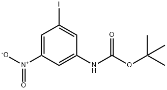 tert-Butyl N-(3-iodo-5-nitrophenyl)carbamate Structural