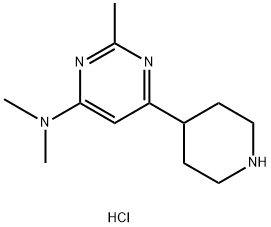 Dimethyl-(2-methyl-6-piperidin-4-yl-pyrimidin-4-yl)-amine dihydrochloride Structural