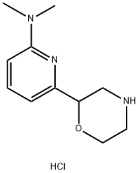 Dimethyl-(6-morpholin-2-yl-pyridin-2-yl)-amine dihydrochloride Structural