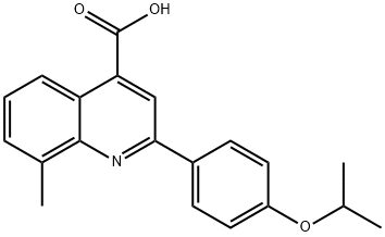 2-(4-ISOPROPOXYPHENYL)-8-METHYLQUINOLINE-4-CARBOXYLIC ACID Structural